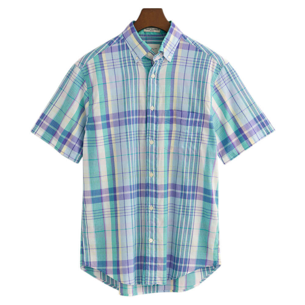 GANT Colorful Madras Short Sleeve Shirt